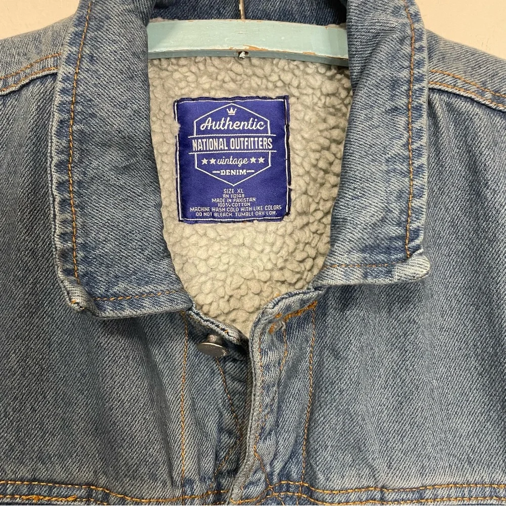 Authentic National Outfitters Vintage Sherpa Denim Jacket